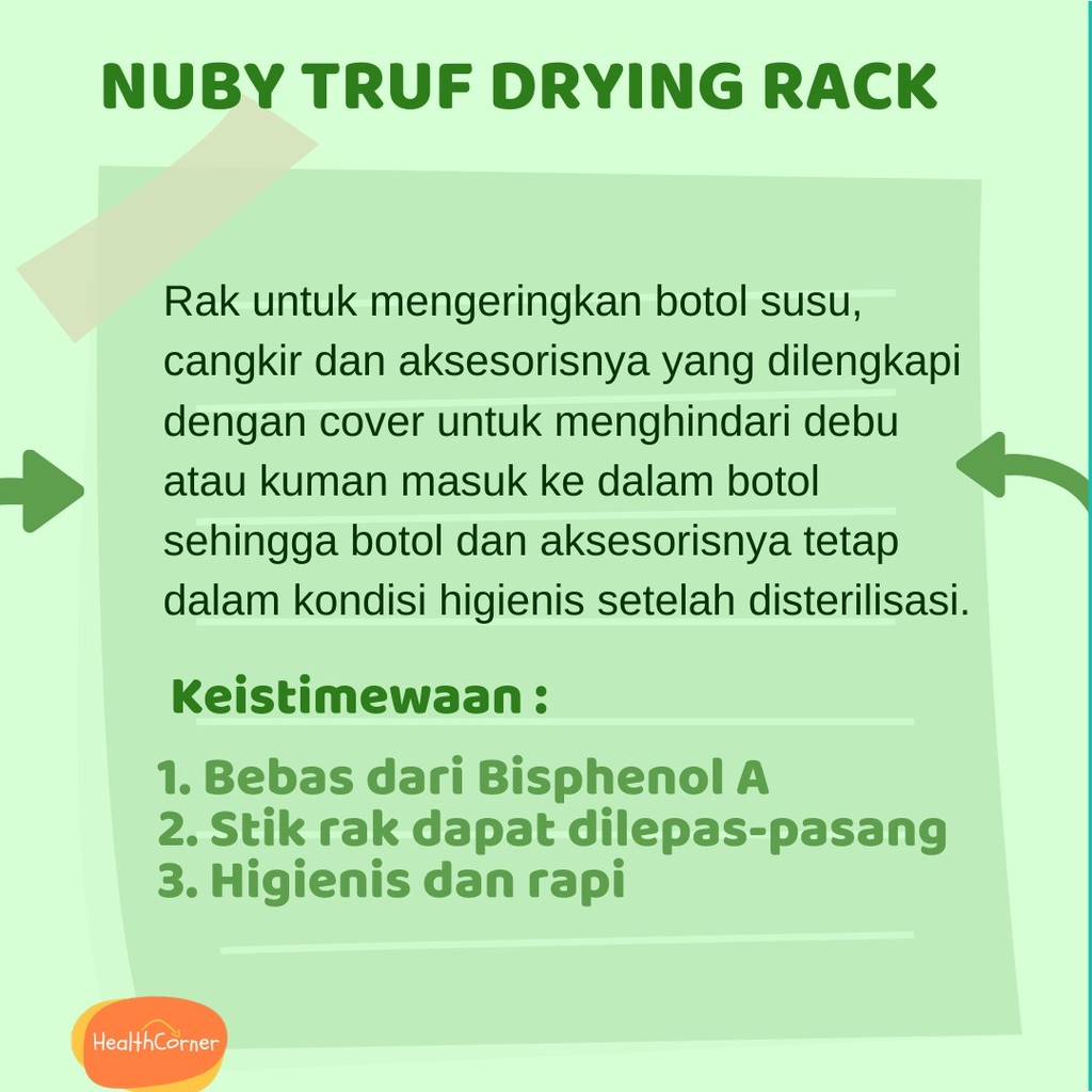 Nuby Truf Drying Rack - Green