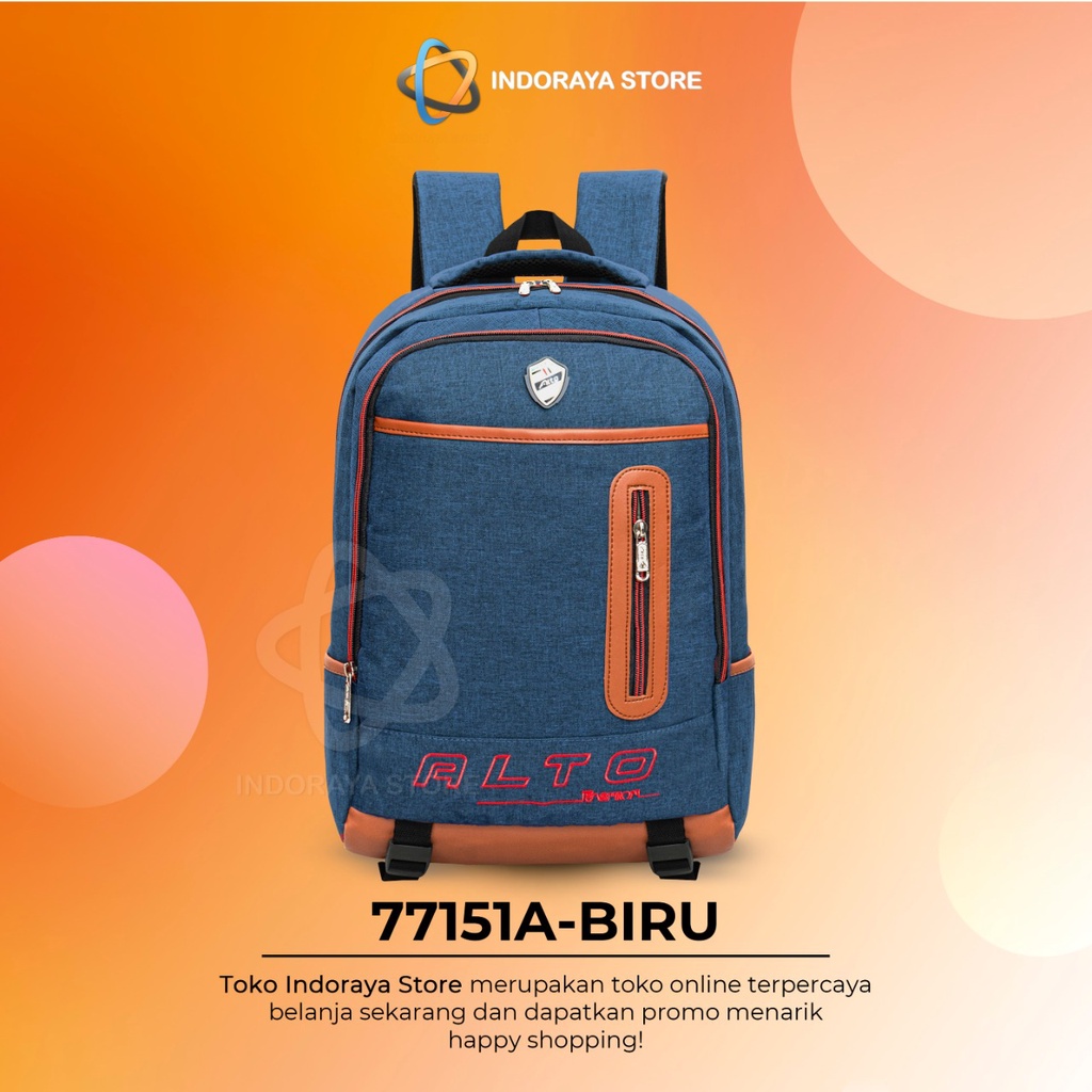 ALTO JUNGLESURF Tas Ransel Sekolah Prian Wanita Import Original High Quality FREE Raincover Jas Hujan Tas