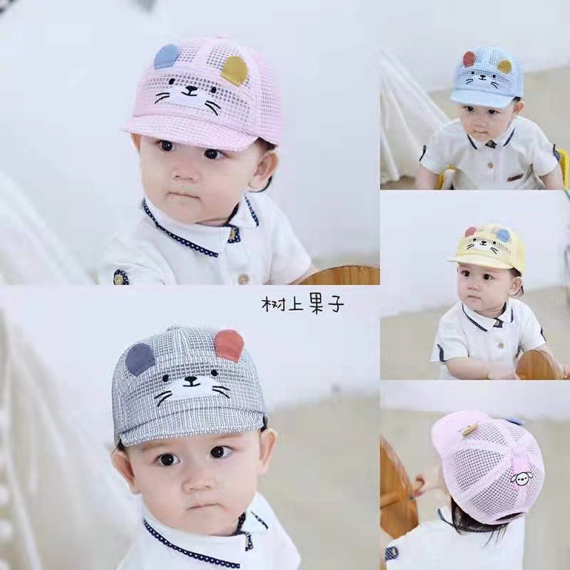 topi anak katun 3d karakter lucu impor bahan premium model terbaru 2021