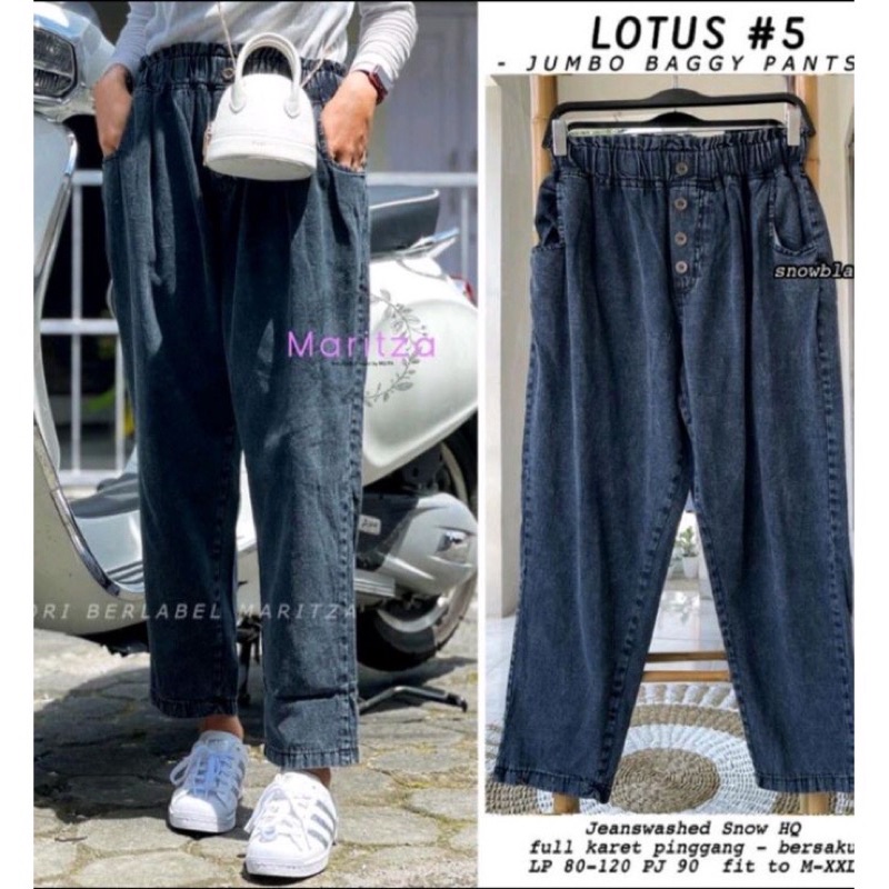 Celana Jeans Wanita Baggy Pants Jeans