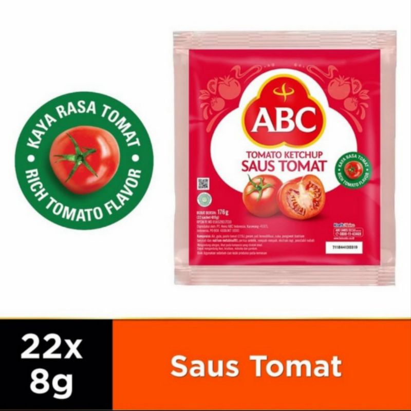 

saus abc tomat sachet 8 gr