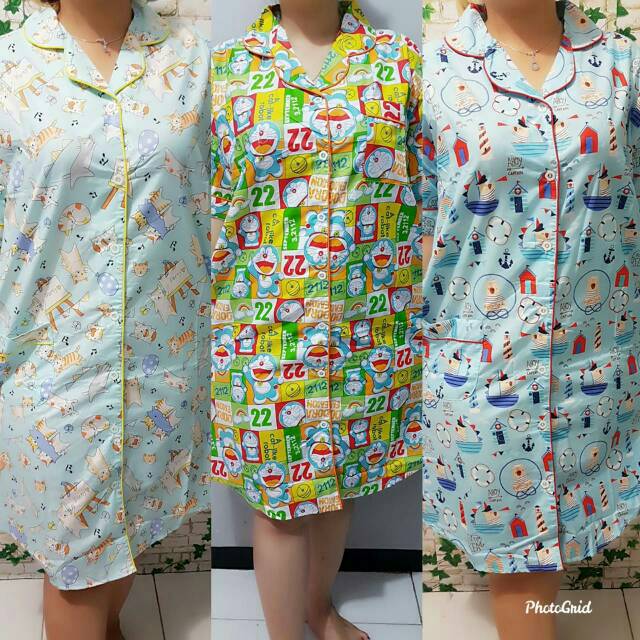 Piyama kekinian daster jumbo xxl katun jepang