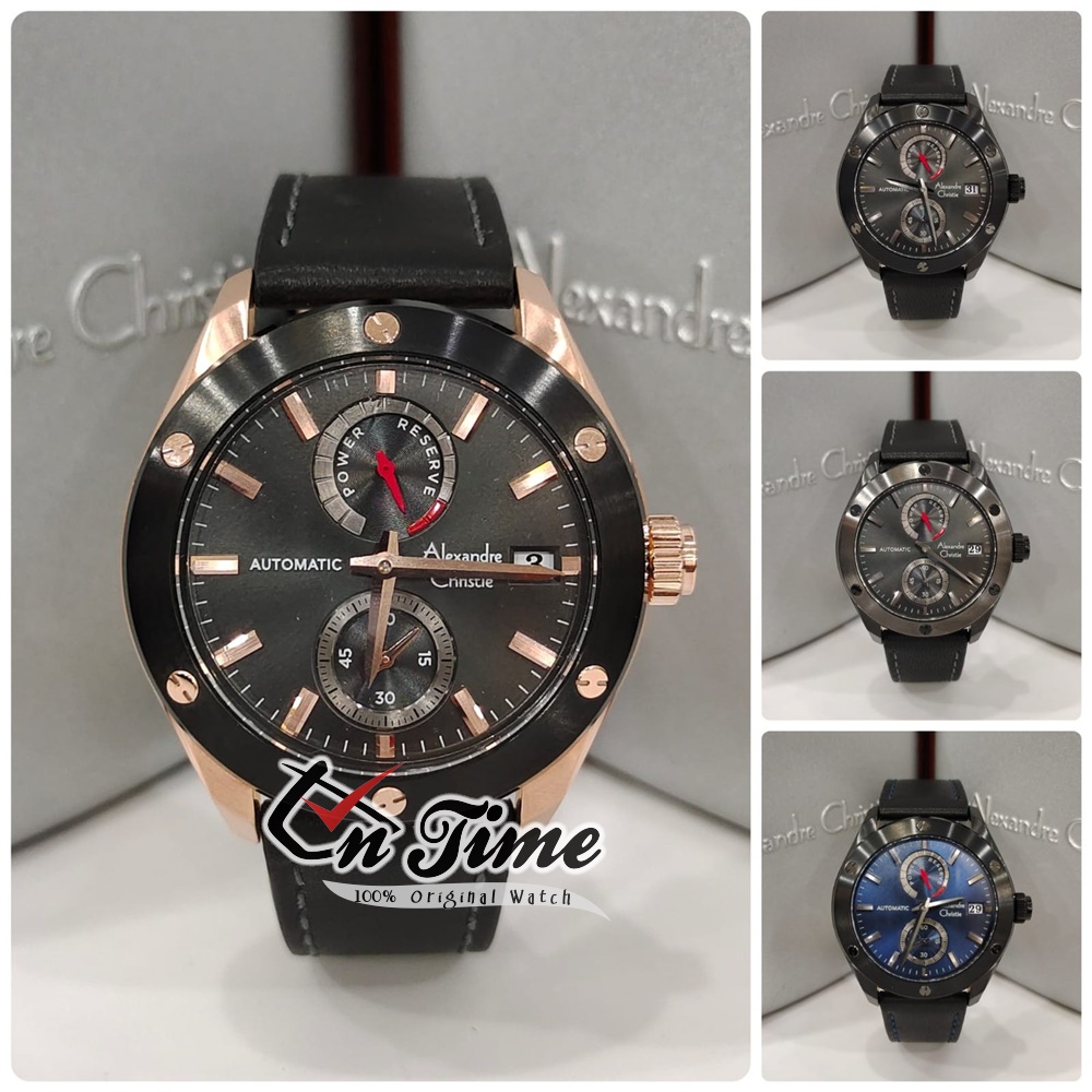 Alexandre Christie Automatic AC 3044 ME Jam Tangan Pria Ori