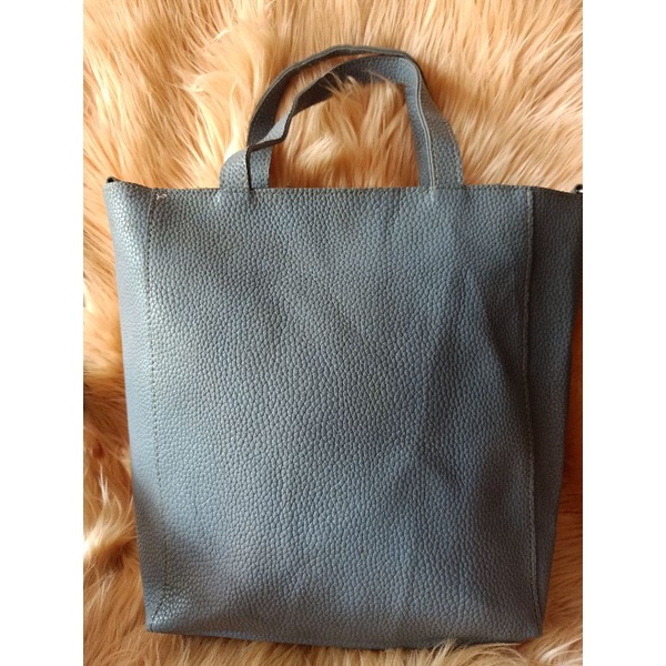 Preloved Tote kulit jeruk