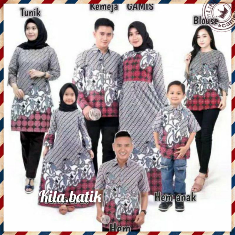 Batik Couple keluarga sania ruffle ori ndoro jowi dnt motif morena.S.M.L.XL.XXL.