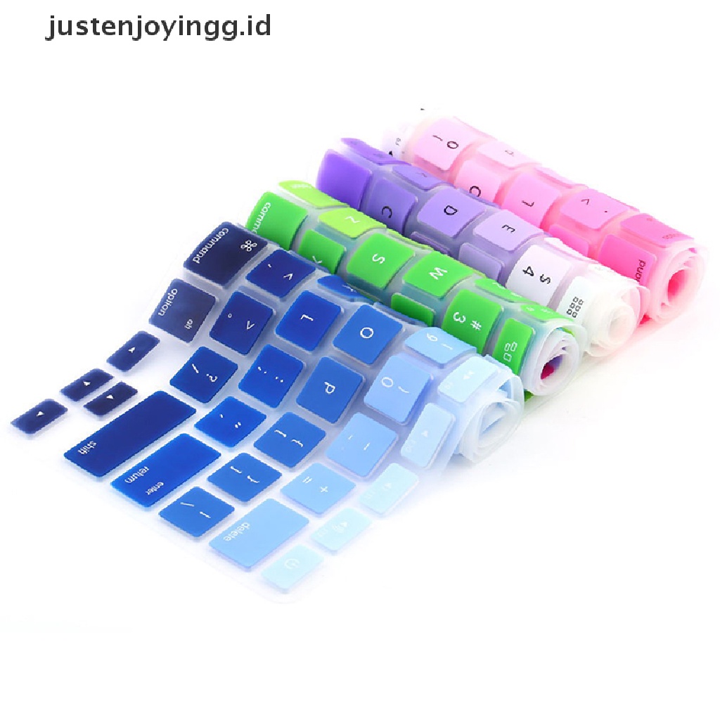 Casing Silikon Warna Pelangi Untuk Imac Macbook Pro 13 15