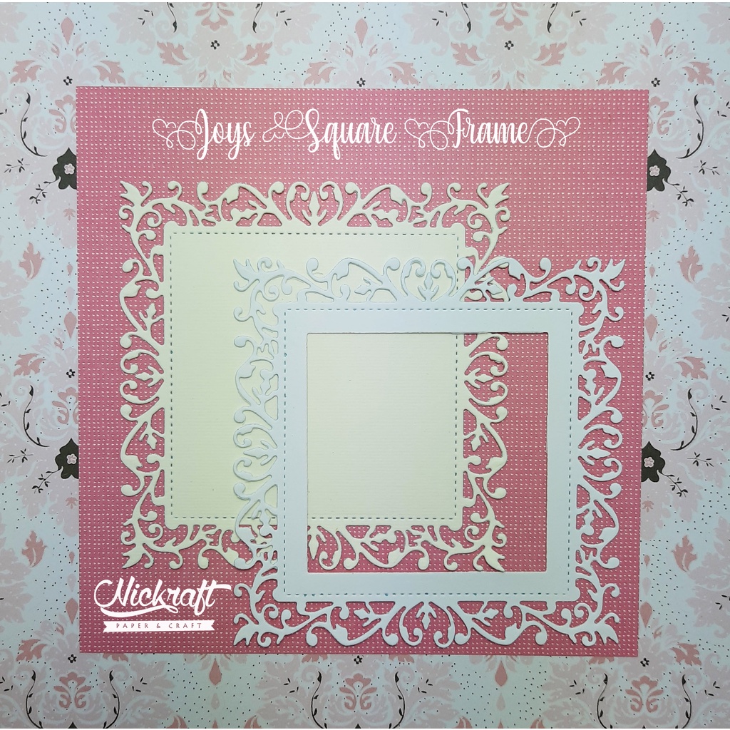 

JOYS SQUARE FRAME - Bahan Scrapbook Label Kotak Fancy