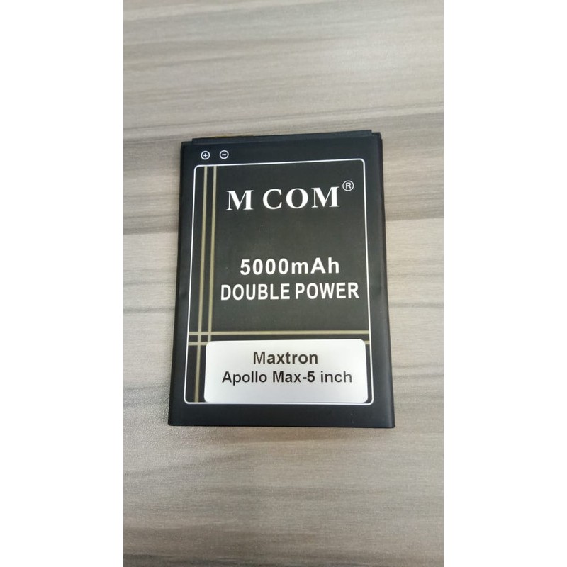 Battery Batre Baterai Double Power Mcom Maxtron Apollo Max - 5 inch