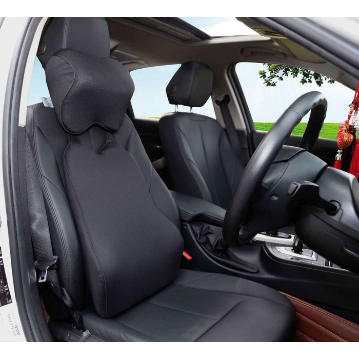 Kombinasi Bantal Punggung+Bantal Leher Memory Foam &amp- Premium Quality