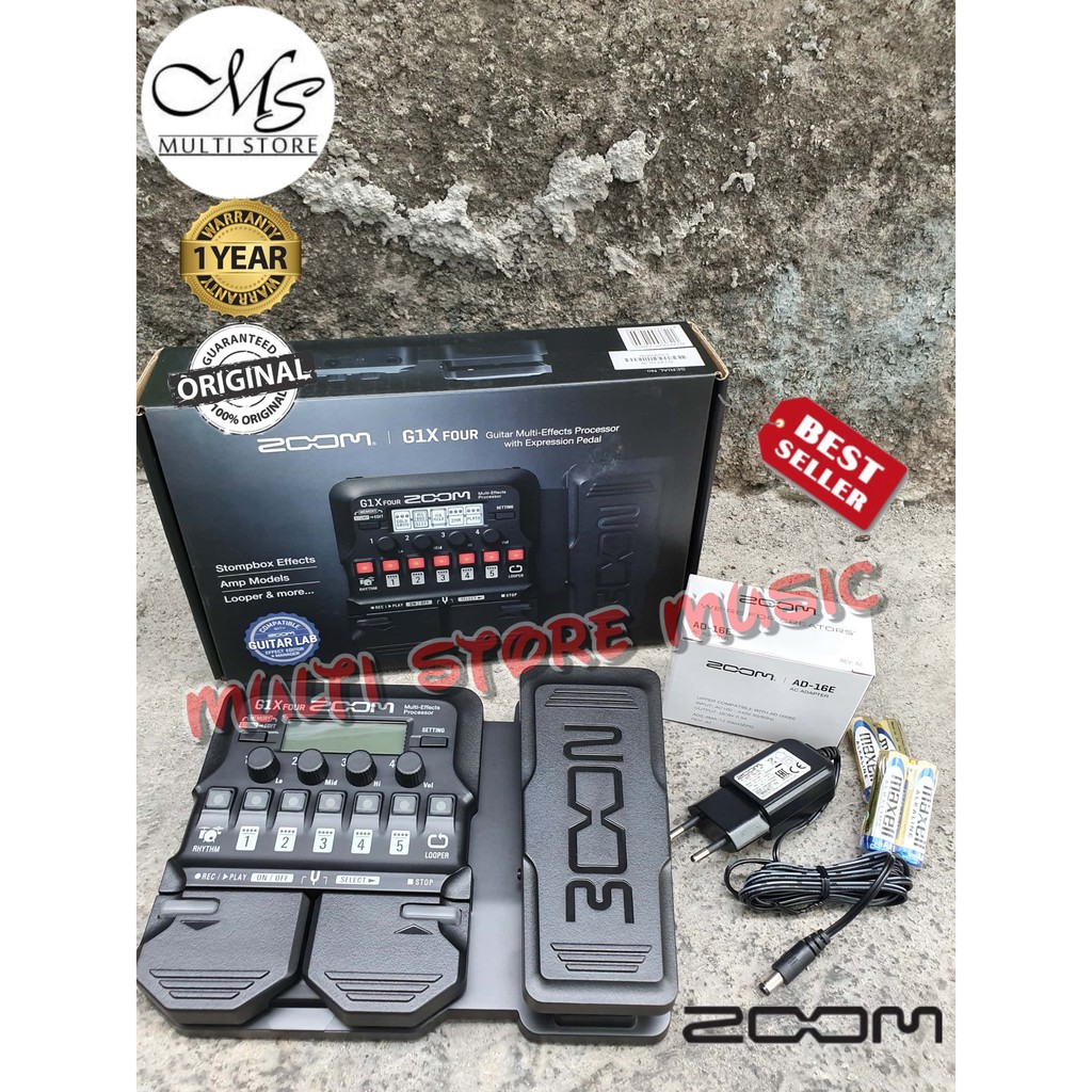 Zoom G1X Four - G1XFour - G 1XFour - G 1 X Four - G1X - GARANSI RESMI