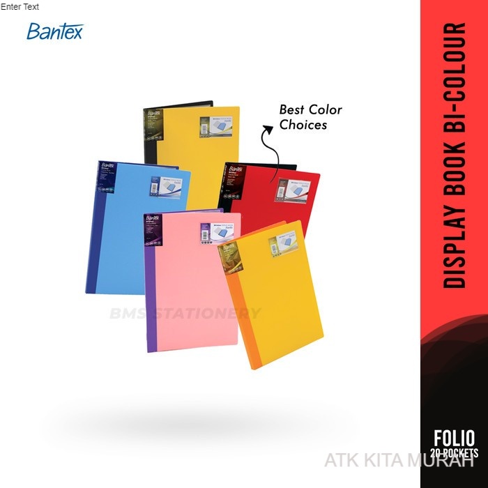 

Display Book Folio Bantex 20 pocket dua warna 3183TT