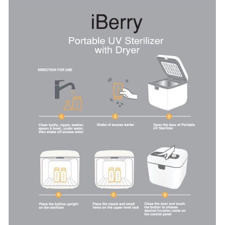 IBerry UV Sterilizer with dryer BE704