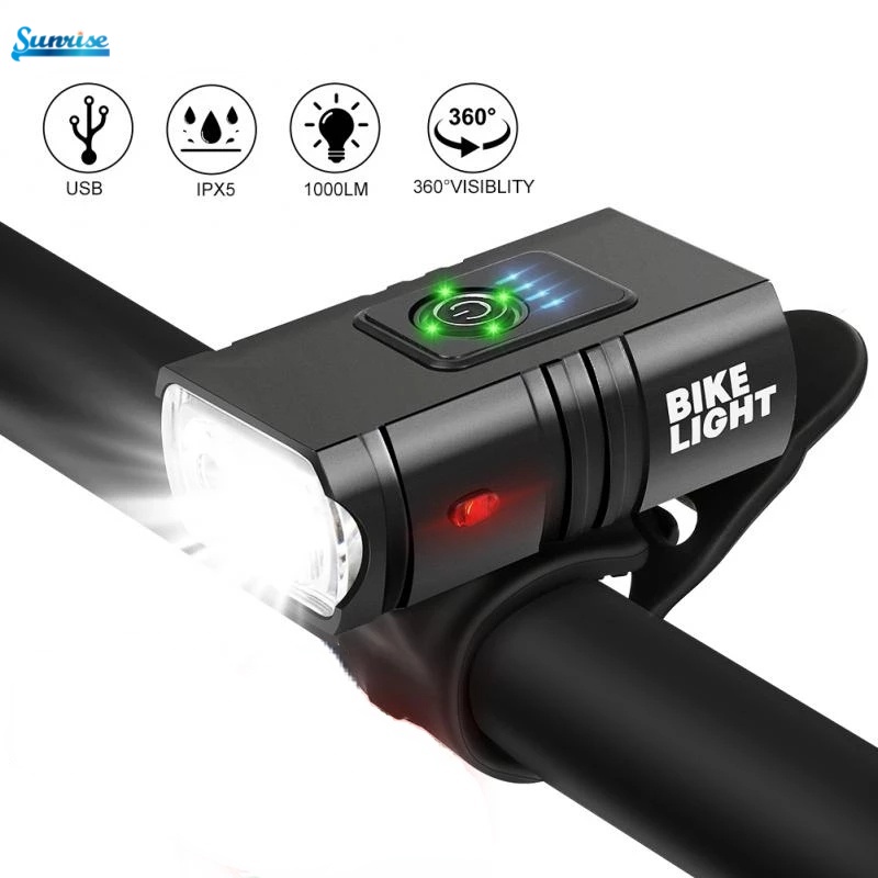 Lampu Depan Led T6 Usb Rechargeable Untuk Sepeda Mtb