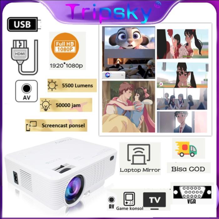 

Irled | Proyektor Led-Tripsky-1080P Hd Home Theater T3 Mini Proyektor