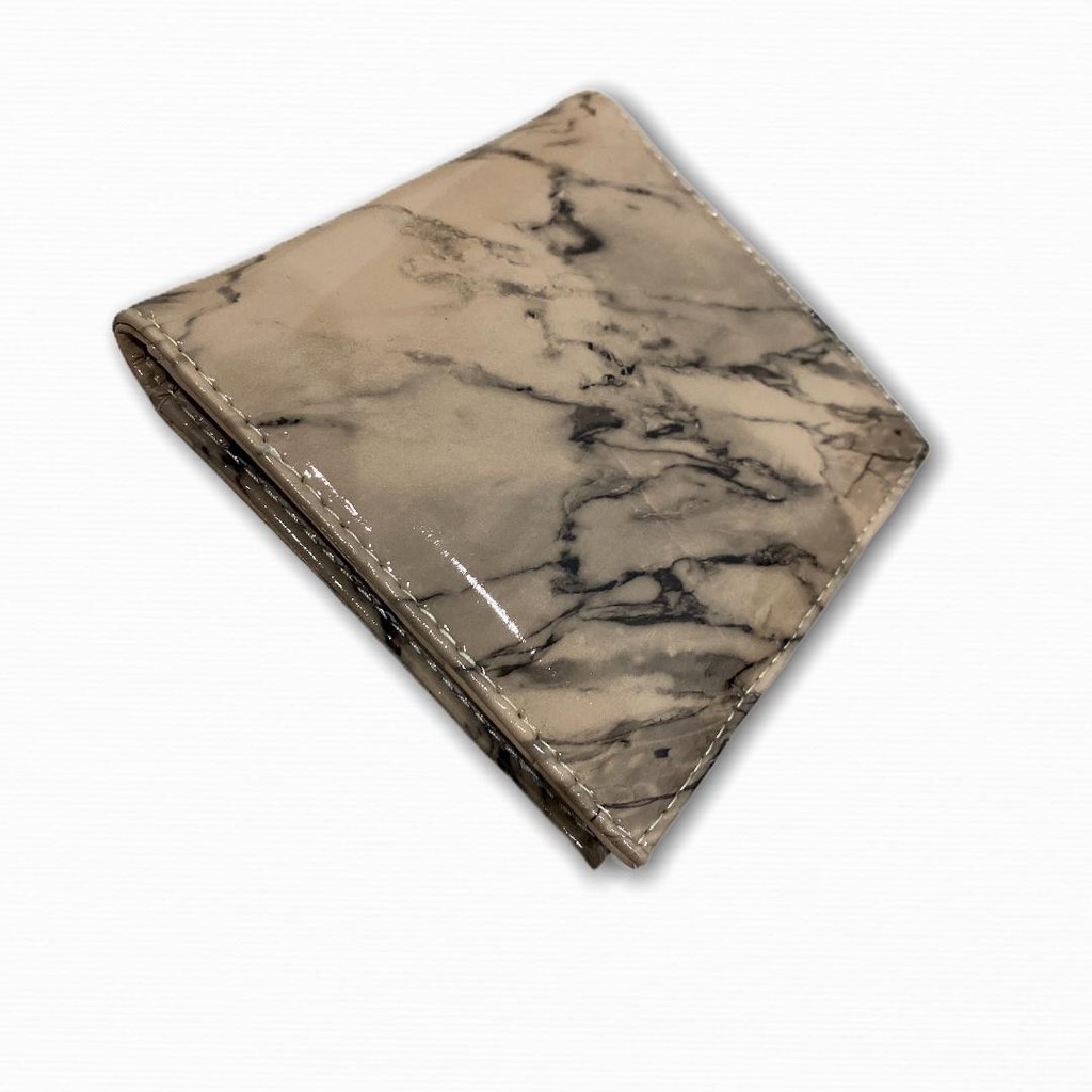 LUXTHER - NEW!! BOOK CARD / CARD HOLDER MARBLE LEATHER