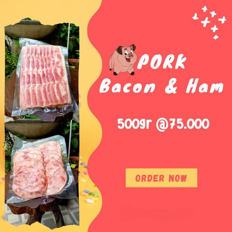 Daging Babi / Pork Bacon & Ham @500gr