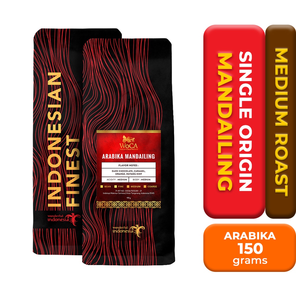 

WoCA Arabika Mandailing 150 gram