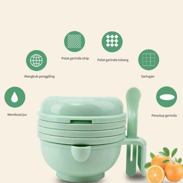 Baby Food Maker / Alat Masak MPASI / Grinder Saringan Parutan Perasan Mangkok MPASI / Pembuat Makanan Bayi Anak