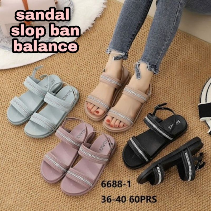 BALANCE 6688 1 BLINK ORIGINAL SANDAL SLOP WEDGES BAN 2 + TALI J
