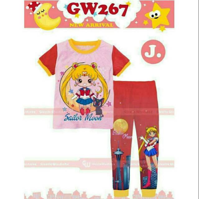 Piyama Anak GW gleoite wardrobe 267 Sailormoon