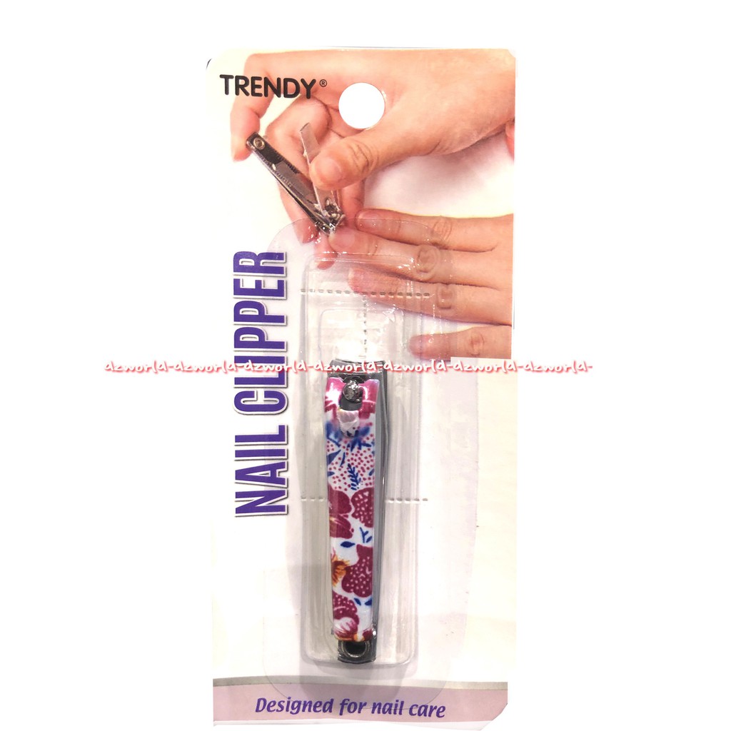 Trendy Nail Clipper Flower Gunting Kuku Motif Bunga