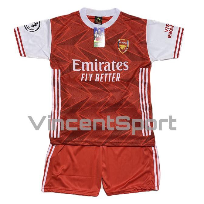 Cuci Gudang baju anak setelan⚫ Baju Bola Anak Arsenal Merah - 8 SetelanAnakTerbaru