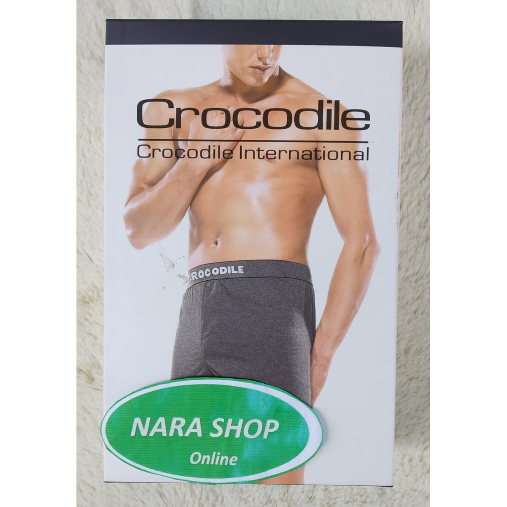 [2pcs] BOXER Crocodile Box PUTIH | Celana Dalan Pria | Pakaian Dalam CD Crocodile | Crocodille