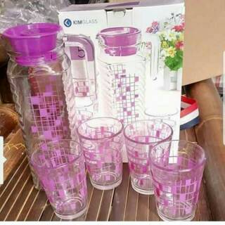  SET  TEKO GELAS  CANTIK  Kimglass Shopee Indonesia