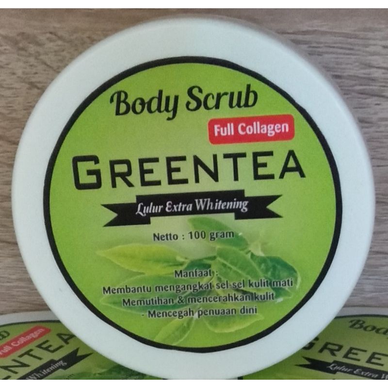 BODY SCRUB GREENTEA / Body Scrub Full Collagen