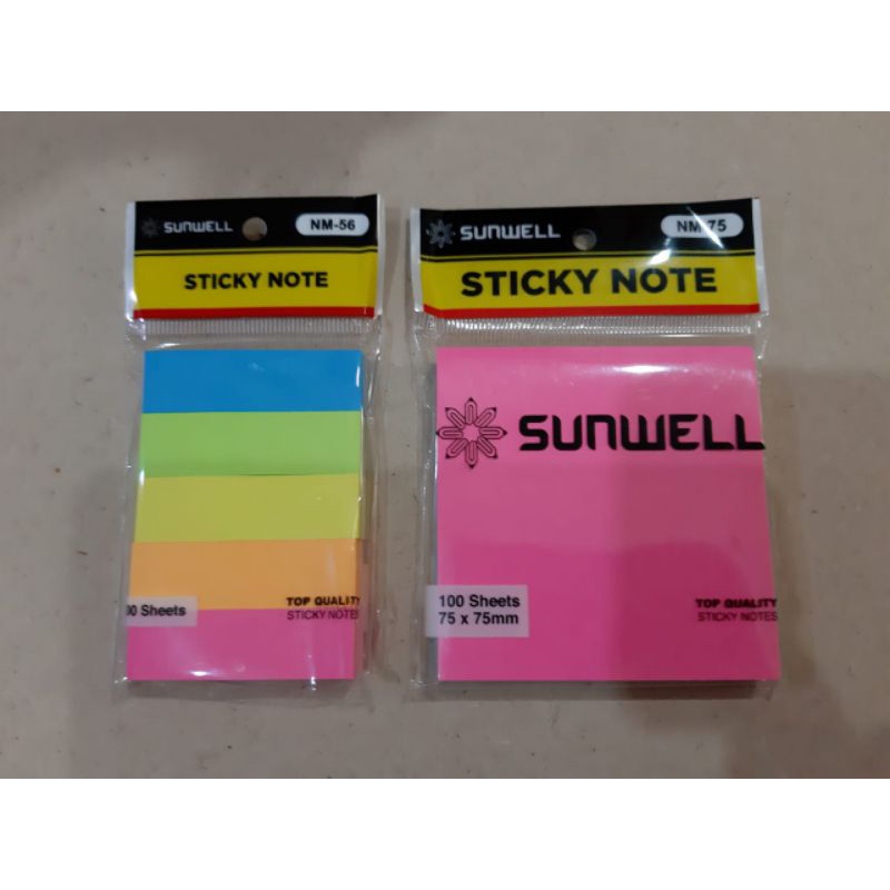 

Sticky Note SUNWELL 75x75 & 15x75 5warna