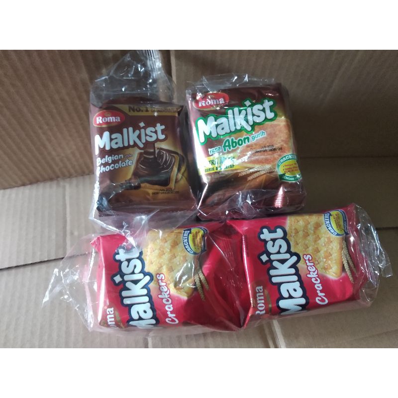 

Roma Malkist Abon/ Coklat/ Creakers 1 pak isi 10