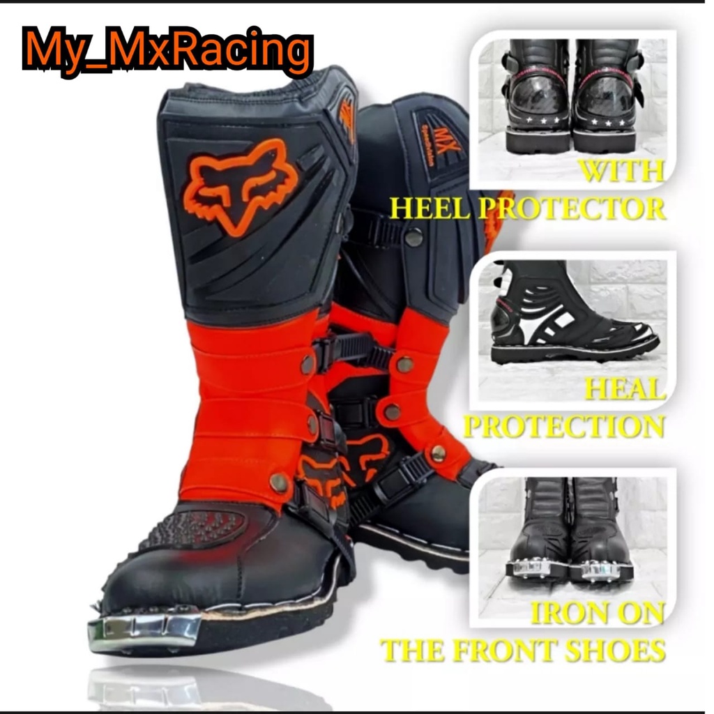 BISA COD sepatu cross trail protector  sepatu trail adventure bots safety terlaris sepatu motorcross