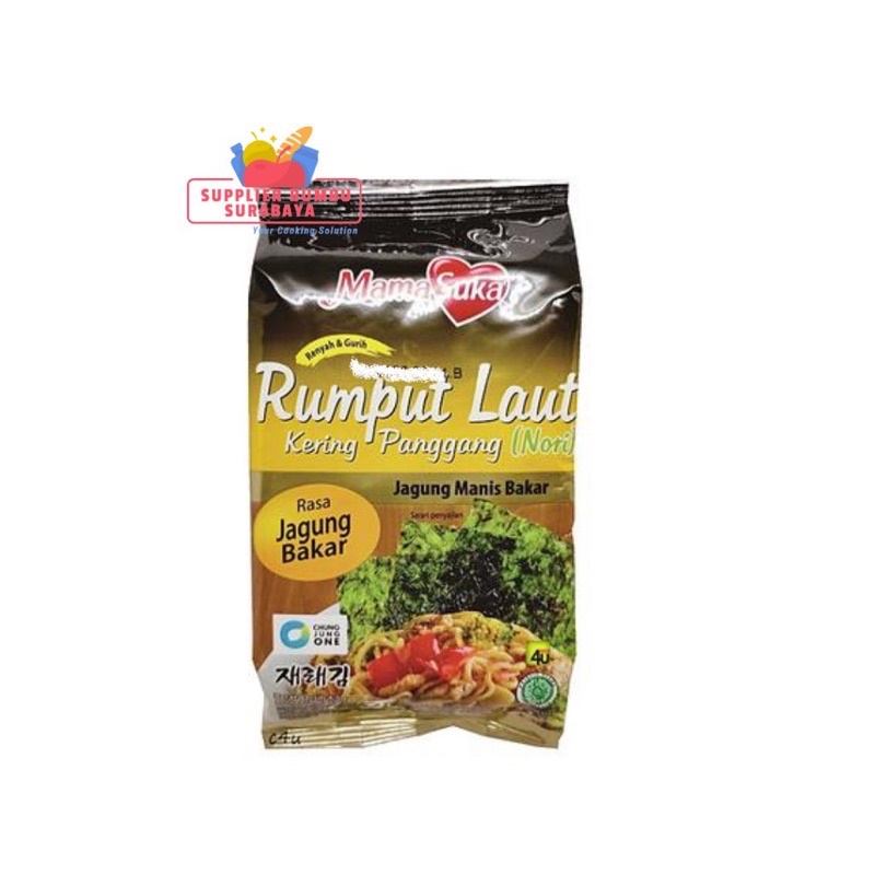 MamaSuka Rumput Laut Kering Panggang Roasted Nori Seaweed All Varian 4.5g