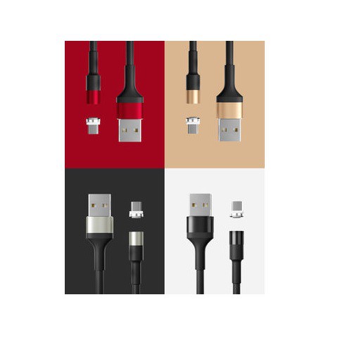 LS-X29 - 3 in 1 Magnetic USB Charging Cable - QC3.0 Support - 1.2M - Kabel Charger Magnetik QC3.0