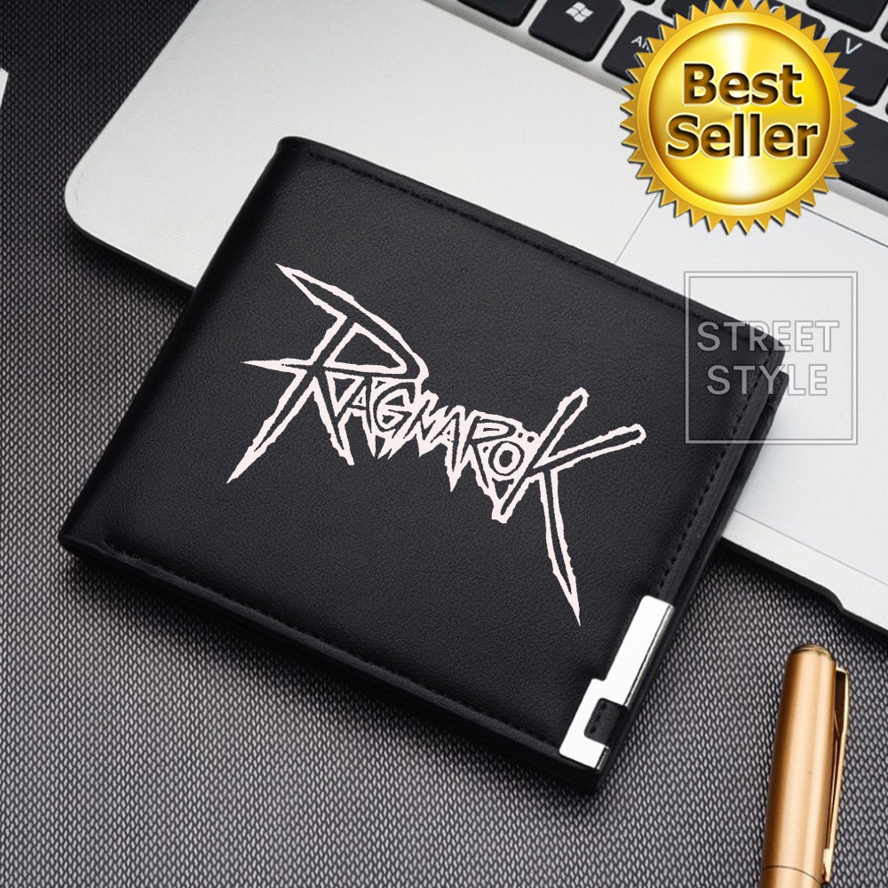 Dompet Pria Lipat RAGNAROK Dompet Kulit Men Fashion Letter Wallet RAGNAROK KEREN