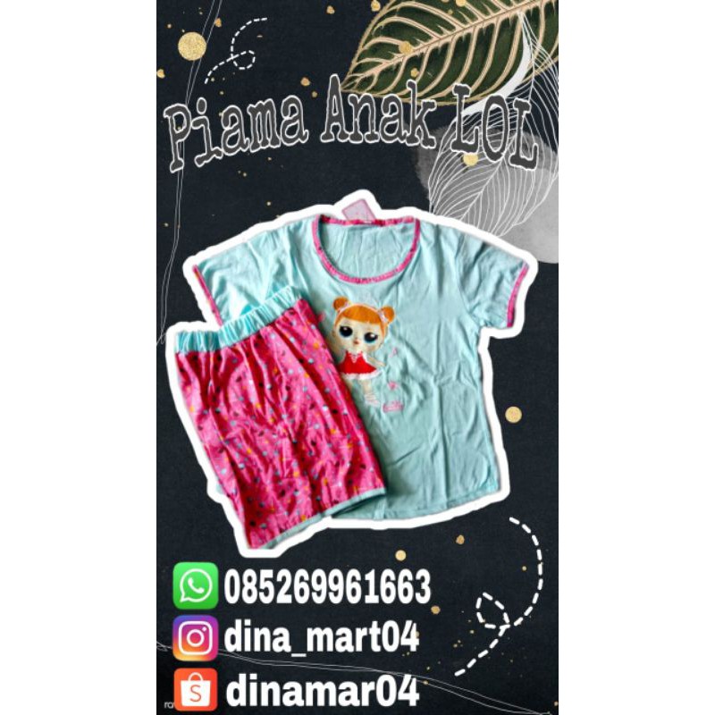 Baju Tidur Anak LOL