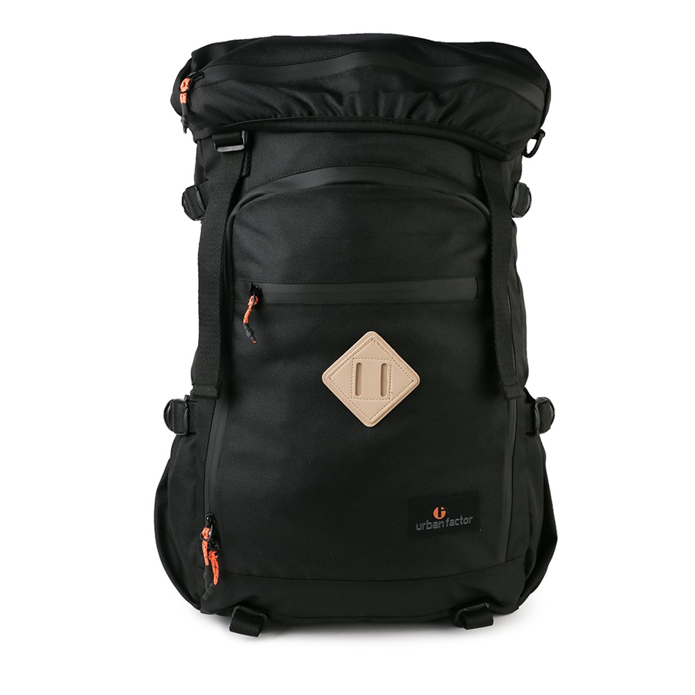 BUDDY BLACK  |Urban Factor x FORIND| Tas Ransel Ori Bag Gunung Polos Pria Wanita Backpack Baru New