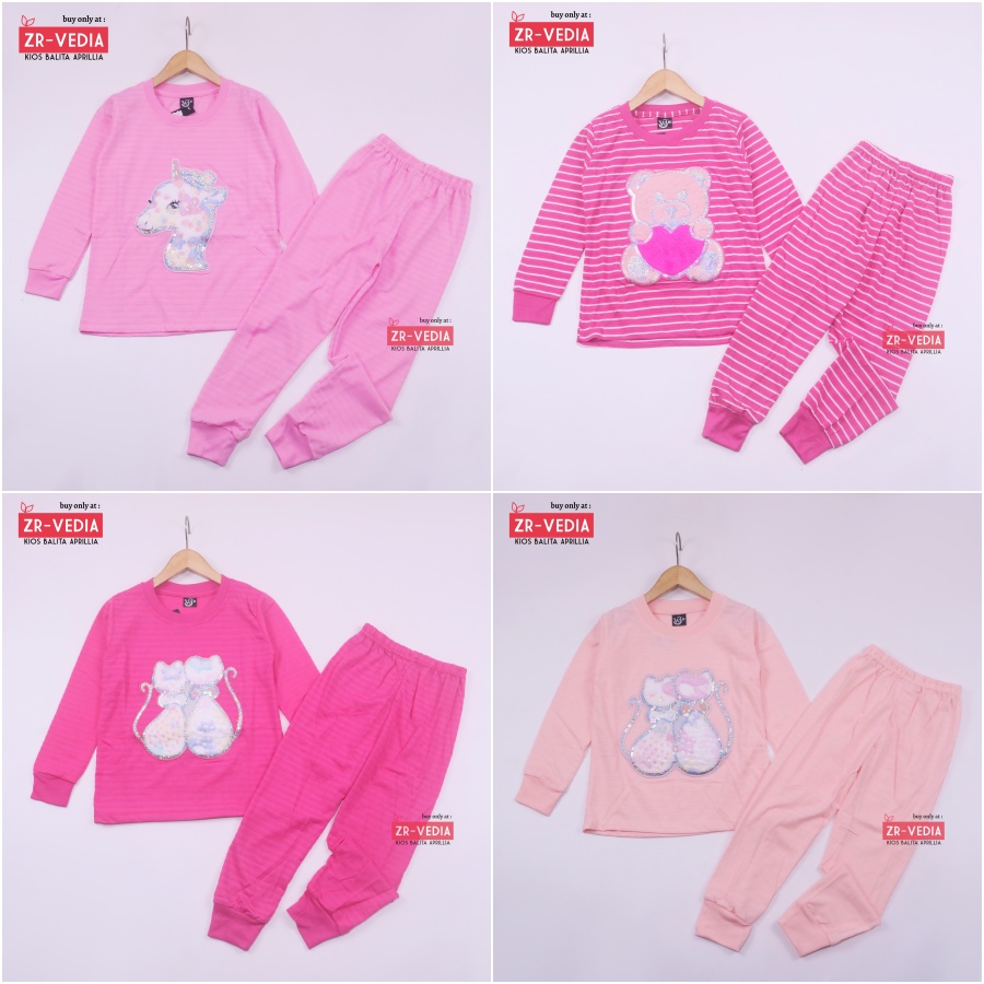 Set Bunny Kids uk bayi-10 Tahun / EXPORT PREMIUM Setelan Karakter Anak Perempuan Piyama Baju Tidur