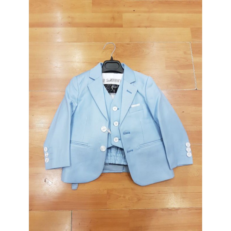 Jas Biru Muda set Anak