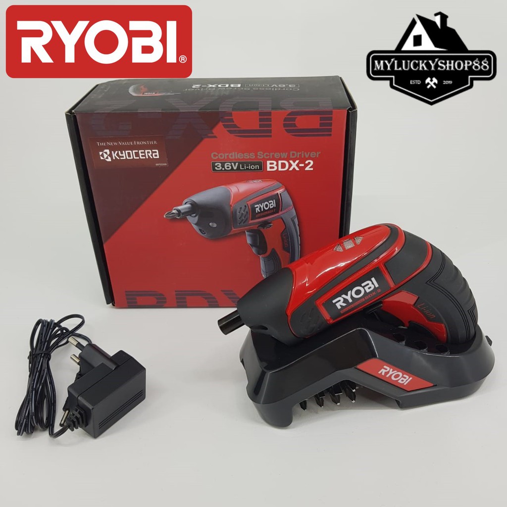 Mesin Bor Listrik Cordless Screw Driver Drill Ryobi BDX-2 Bor Obeng