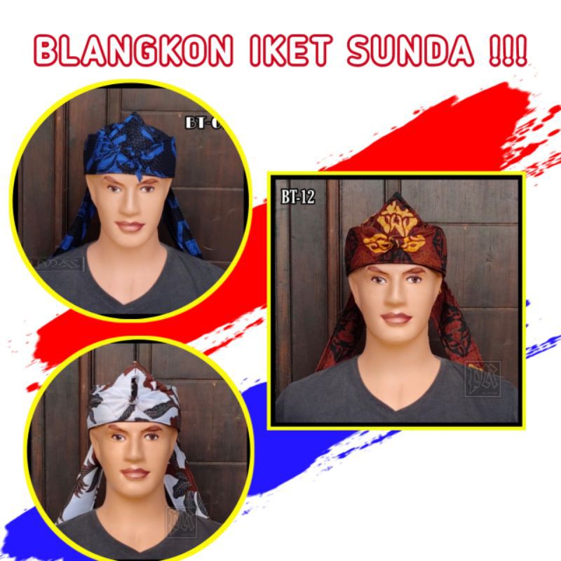 Ikat Sunda | Iket kepala | iket sunda | udeng kepala pakai | Udeng Sunda Batik Blangkon Totopong