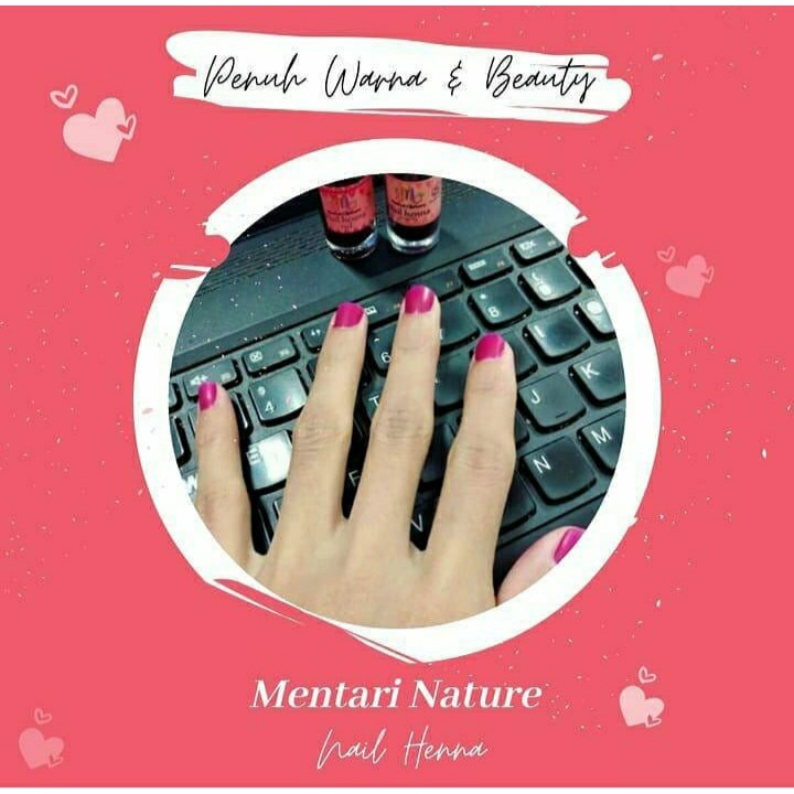 Kutek Kuku Muslimah/Kutek Halal Sah buat Sholat/Mentari Nature Nail Henna