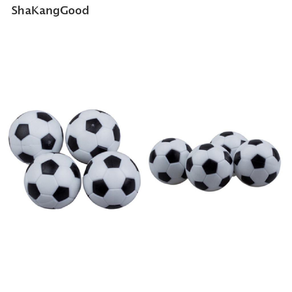 Skid 4pcs Bola Foosball 32mm Bahan Plastik Warna Hitam &amp; Putih