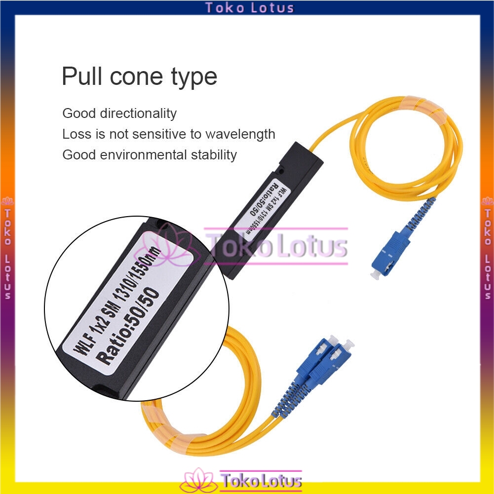 [Bisa Bayar Ditempat] 1/2 FTTH Fiber Splitter Cable SC Fiber Splitter Optical cable