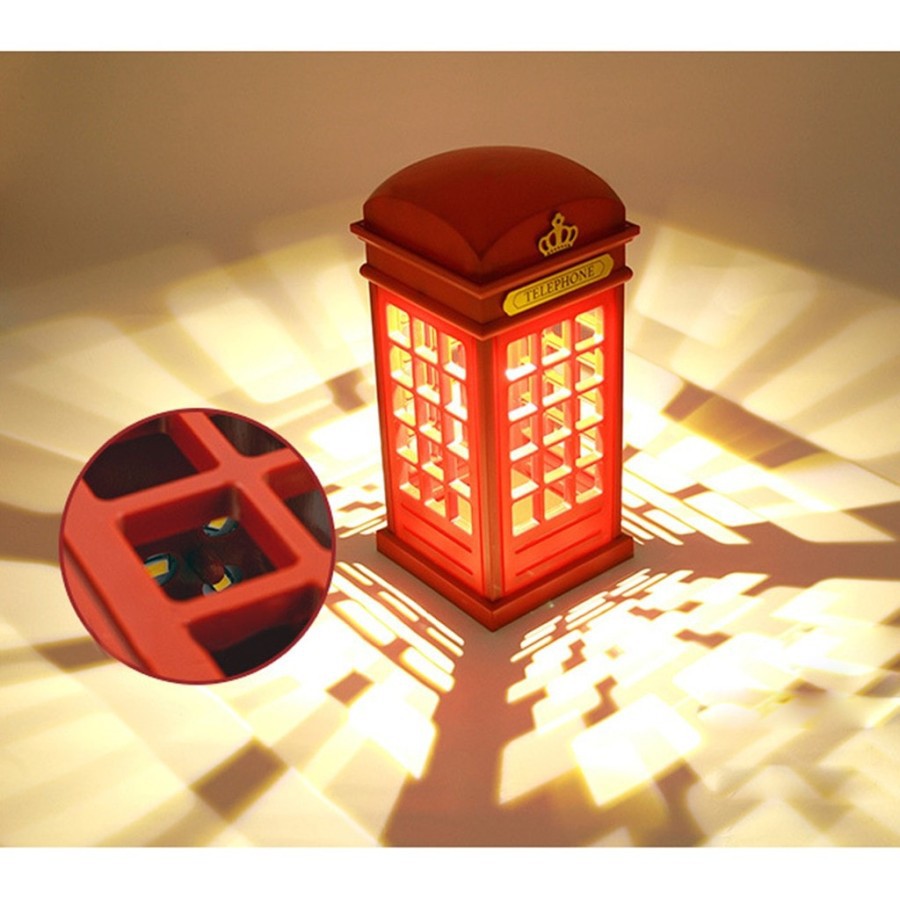 Lampu meja vintage industrial USB Charging LED Night Lamp Touch sensor