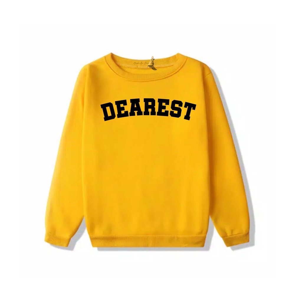 SWEATER OVERSIZE CREWNECK DEAREST STREETWEAR  SWEATSHIRT PRIA DAN WANITA