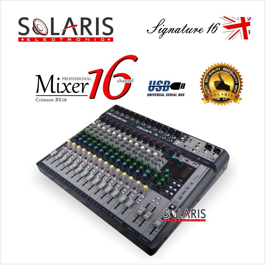 MIXER 16 CHANNEL CRIMSON Signature 16 ORIGINAL