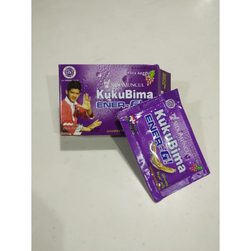 

Kukubima Ener G Rasa Anggur 1 pack isi 6 Sachet