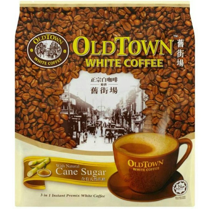

Cantik Oldtown White Coffee 3In1 Cane Sugar - Kopi Putih Premix Instan Old To Promo