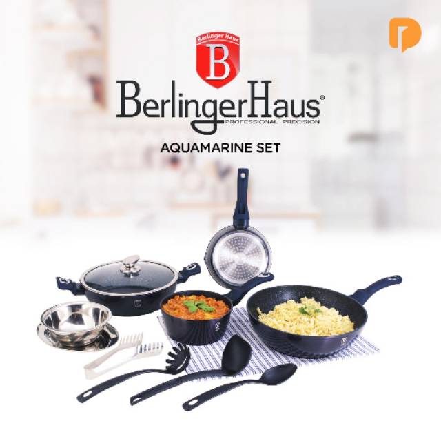 Berlinger Haus Aquamarine Cookware Set/ Panci set / Kado nikahan